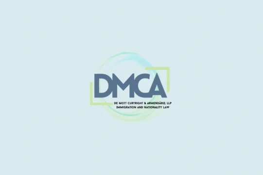 The image shows a DMCA logo with the words “DMCA” in large letters and smaller text below about copyright and internet law, on a light blue background—ideal for websites addressing Dallas Visa or Austin Family immigration concerns while emphasizing legal compliance.